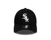 Kappe New Era - MLB Side Script 9FORTY M-CROWN - Chicago White Sox - Black