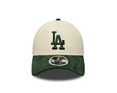 Kappe New Era - MLB Cord 9FORTY M-CROWN - LA Dodgers - Cream / Cilantro Green