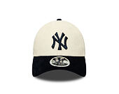 Kappe New Era - MLB Cord 9FORTY M-CROWN - NY Yankees - Cream / Navy