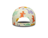 Kinder Kappe New Era - Branded All-Over Dino Print 9FORTY - Cream