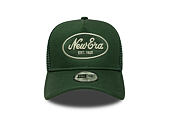 Kinder Kappe New Era - Branded Oval Patch 9FORTY A-Frame Trucker - Cilantro Green / Soft Grass