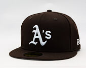 Kappe New Era - MLB Seasonal 59FIFTY - Oakland Athletics - Burnt Wood - Brown