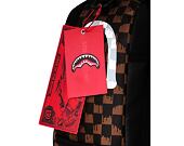 Rucksack Sprayground - Brown And Cream Drip Check Shark Backpack