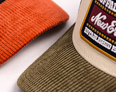 Kappe New Era - Branded Patch Cord 9FORTY A-Frame Trucker - Cream / New Olive