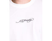 T-Shirt Ed Hardy - Mens Don Wolf Eagle Panther Relaxed T-Shirt - White