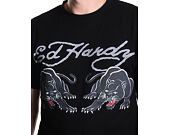 T-Shirt Ed Hardy - Mens Double-Panther Tshirt - Black