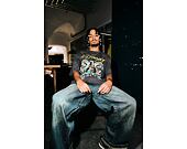 Hose Ed Hardy - Mens Fireball Dragon Dirty Wash Xxtra Denim Trousers Jeans - Green Tint