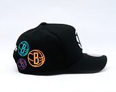 Kappe Mitchell & Ness - NBA 404 Club Neon Pro Snapback - Brooklyn Nets - Black