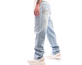 Hose Karl Kani - OG Distressed Straight Leg Jeans - Blue