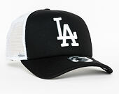 Kappe New Era - MLB Clean 9FORTY Trucker - LA Dodgers - Black / White