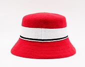 Hut Kangol Bermuda Stripe Bucket Scarlet