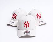 Kappe New Era - MLB Essential 9FORTY - NY Yankees - Stone / Red