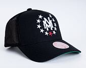 Kappe Mitchell & Ness Branded Essential Stars Trucker Snapback Black