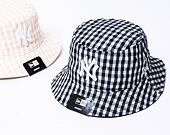 Damen Bucket Mütze New Era MLB Womens Gingham Tapered Bucket - NY Yankees - Black