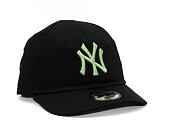 Kinder Kappe New Era 9FORTY Kids MLB League Essential - NY Yankees - Black / Bright Green