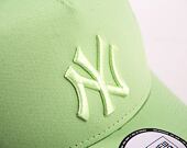 Kappe New Era 9FORTY A-Frame Trucker MLB Tonal Mesh - NY Yankees - Bright Green