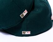 Kappe New Era 59FIFTY MLB "Leaf Drop" WS Patch Atlanta Braves Green / White