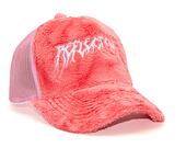 Kappe Reflection Luxury Fuzzy Trucker - Koralle Pink / Weiß