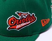 Kappe New Era 59FIFTY MLB Coops All Over Print Baltimore Orioles Cooperstown Team Color