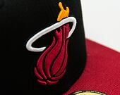 Kappe New Era 59FIFTY NBA Basic Miami Heat - Black / Red