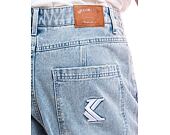 Hose Karl Kani OG Wavy Baggy Workwear Denim bleached blue