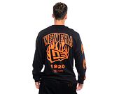 T-Shirt New Era - Flag Flame Longsleeve Tee - Black / Red