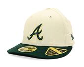 Kappe New Era - 59FIFTY Low Profile "Late Fall Vibes" - Atlanta Braves - Cream / Green