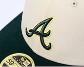 Kappe New Era - 59FIFTY Low Profile "Late Fall Vibes" - Atlanta Braves - Cream / Green