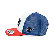 Kappe Alpinestars - Dunker Trucker - White/Red/Blue