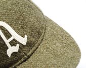 Kappe New Era - 9FIFTY Retro Crown Harris Tweed - Oakland Athletics - New Olive