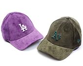 Kappe New Era - 9FORTY MLB Cord - Oakland Athletics - Green