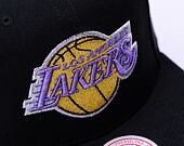 Kappe Mitchell & Ness - Shine On Snapback - LA Lakers - Black