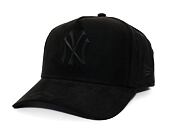 Kappe New Era - 9FORTY A-Frame MLB Faux Suede - NY Yankees - Black