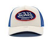 Kappe Von Dutch - Trucker Boston - Caps - Suede - Blue/ Cream
