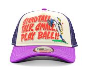 Kappe New Era - Baseball Graphic 9FORTY Trucker - Burgundy / Blue