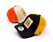 Kappe New Era - Summer Patch 9FORTY Trucker - Black / Grilled Yellow