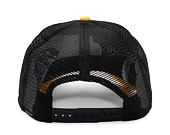 Kappe New Era - License Plate 9FORTY Trucker - Stone / Grilled Yellow