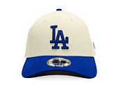 Kappe New Era - MLB Color Block 9FORTY - LA Dodgers - Cream / Light Royal