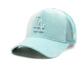 Kappe New Era - MLB Velour 9FORTY Trucker - LA Dodgers - Mint Green