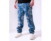 Hose Karl Kani - Og K Distress Camo Five Pocket Denim - medium blue