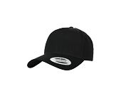 Kappe Yupoong 5-Panel Curved Classic Snapback black