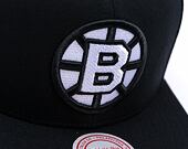 Kappe Mitchell & Ness - Boston Bruins - Evergreen Black White Snapback Vntg - Black