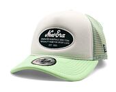 Kappe New Era - Branded Oval Foam Patch 9FORTY Trucker - White / Green