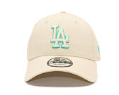 Kappe New Era - MLB Team Outline 9FORTY - LA Dodgers - Cream / Teal