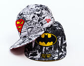 Kinder Kappe New Era - WARNER BROS DC Print 9FIFTY - Superman - Scarlet / Black