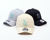 Kappe New Era - MLB Team Outline 9FORTY - LA Dodgers - Cream / Teal