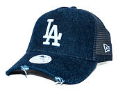Damen Kappe New Era - MLB Denim 9FORTY Trucker - LA Dodgers - Navy