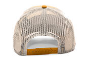 Kappe New Era - Branded Graphic Patch 9FORTY Trucker - Stone / Yellow