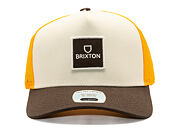 Kappe Brixton - Alpha Block X C Mp Mesh Cap - Golden Glow/Off White/Deep Brown