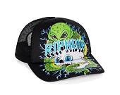 Kappe Rip N Dip - Skull And Bones Trucker Hat Black